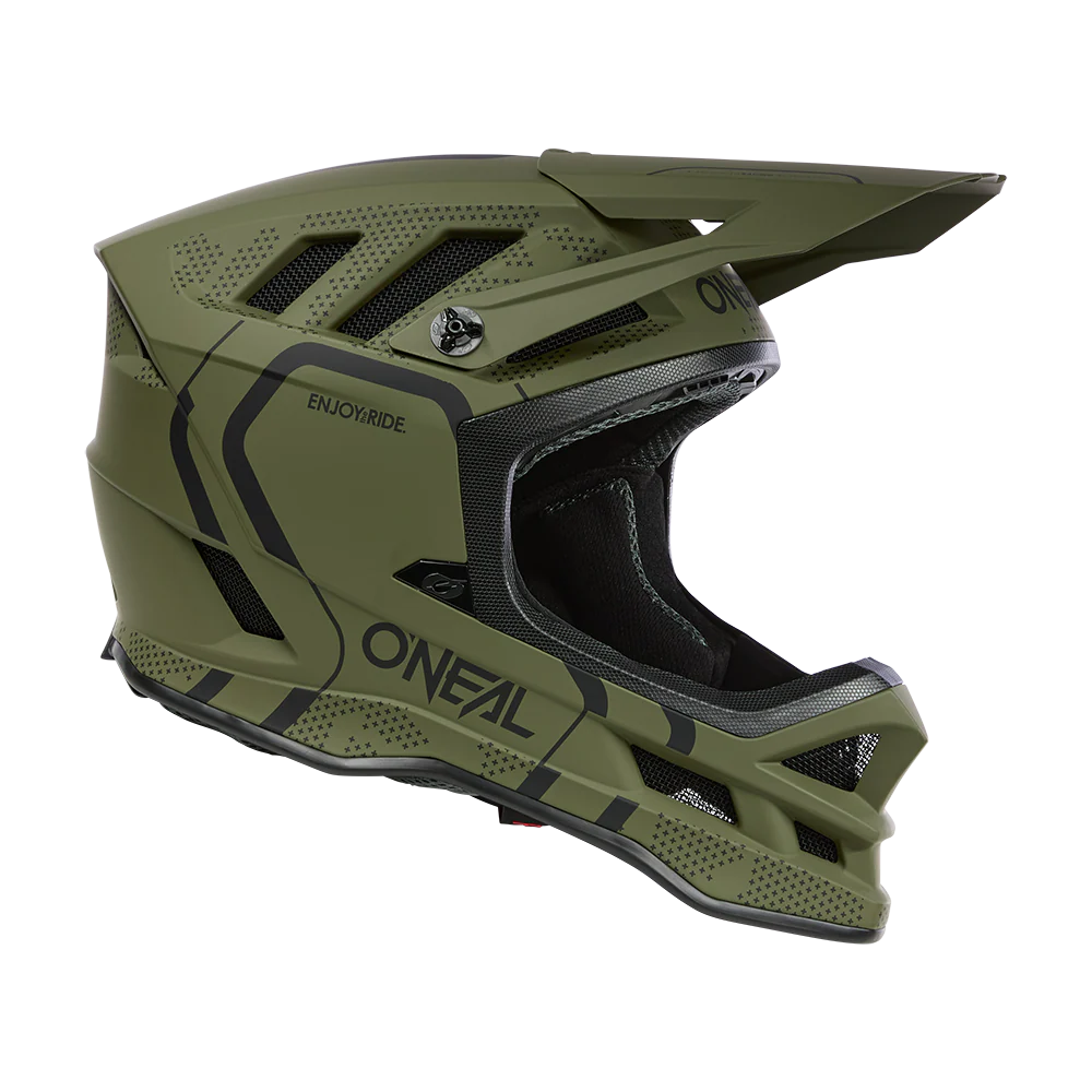 O'NEAL BLADE POLYACRYLITE STRIKE Mountainbike-Helm Grün/Schwarz - Image 3