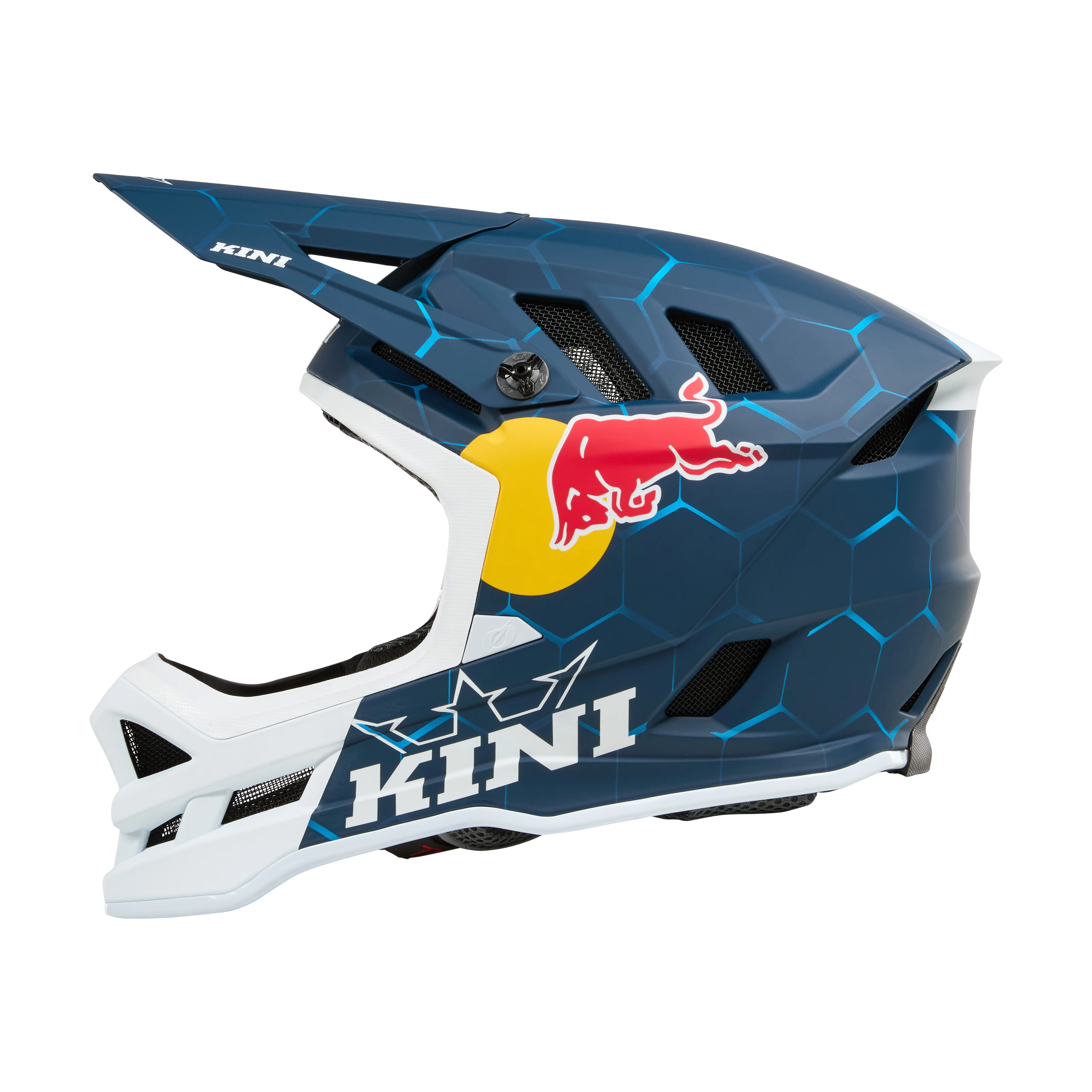O'NEAL DHC KINI RED BULL 1.0 Mountainbike-Helm Weiß/Blau - Image 3