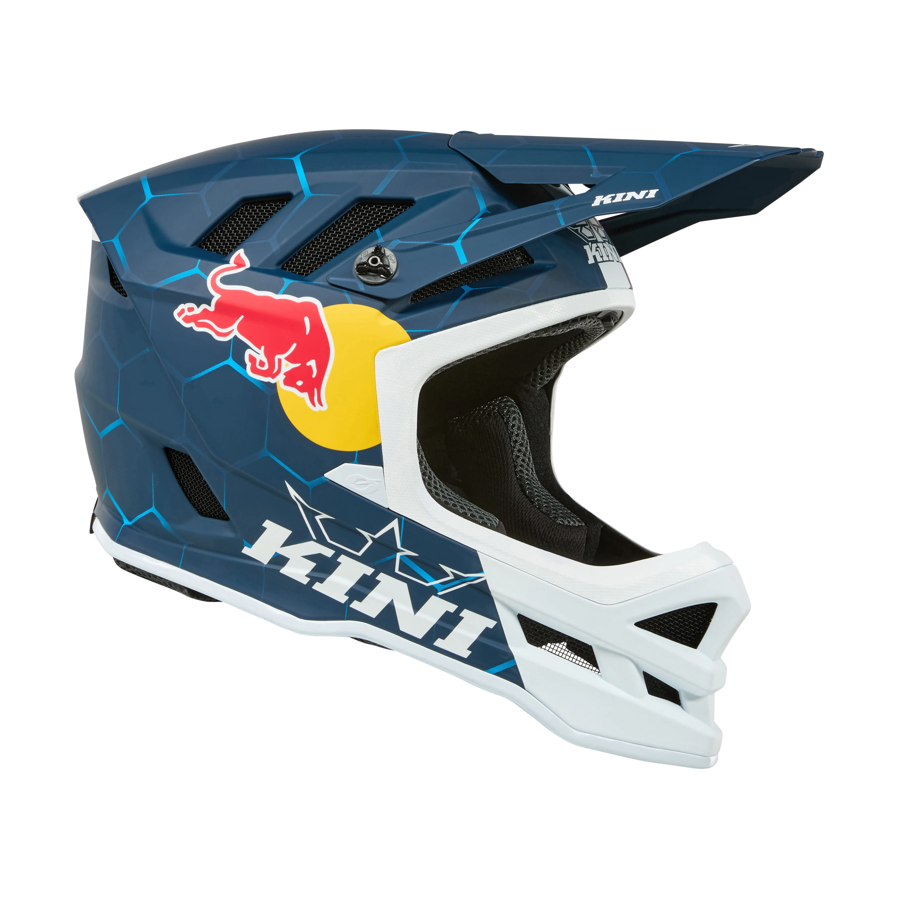 O'NEAL DHC KINI RED BULL 1.0 Mountainbike-Helm Weiß/Blau - Image 4