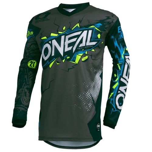 O'NEAL ELEMENT VILLAIN Junior Langarm Trikot Grau