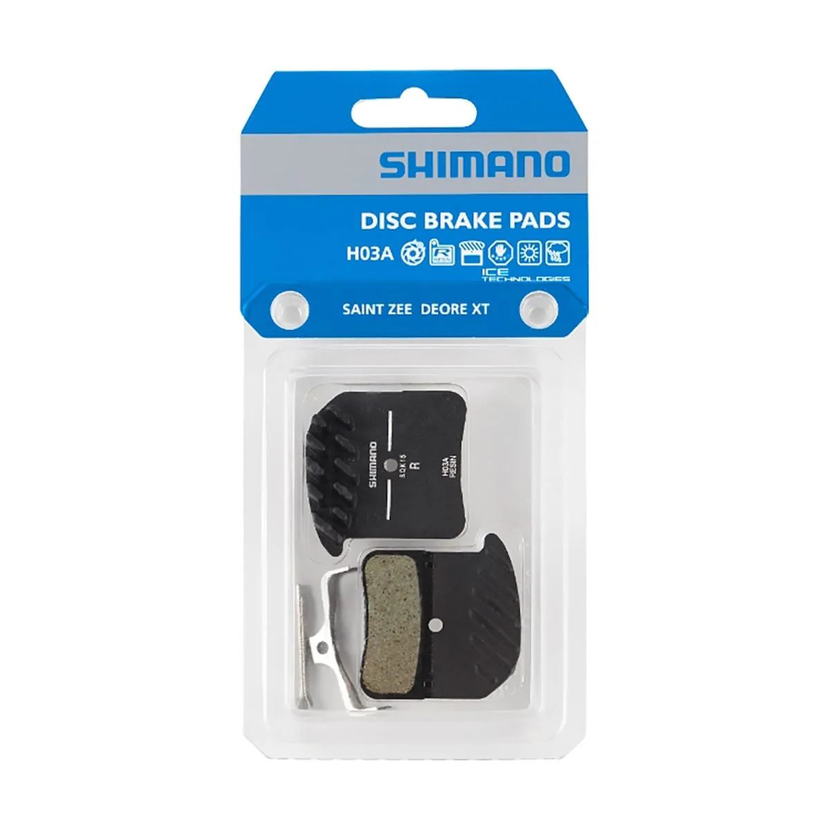 Organische Belüftete Bremsbeläge SHIMANO H03A 4 Kolben SAINT / XT 8020 / ZEE - Image 3