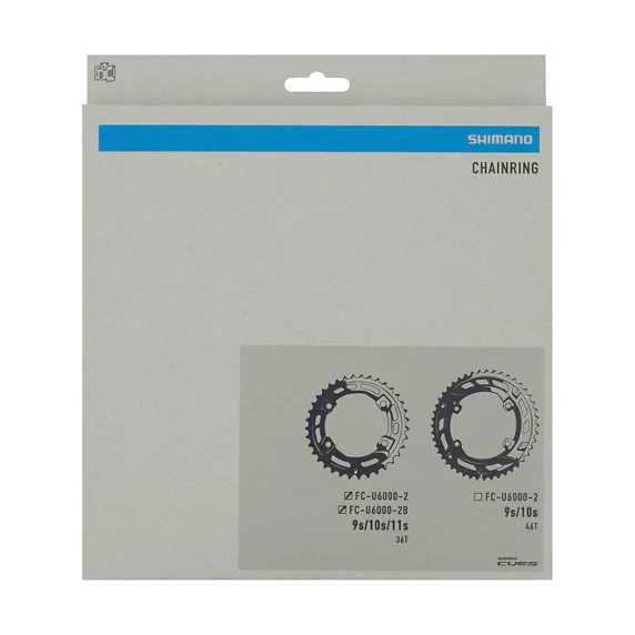 Outdoor Kettenblatt 9/10/11fach SHIMANO CUES FC-U6000-2/FC-U6000-2B PCD 96mm - Image 2
