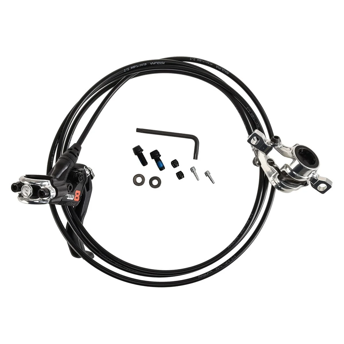 Paar MAGURA MT8 PRO Bremsen ohne Scheibe Schwarz/Silber - Image 5
