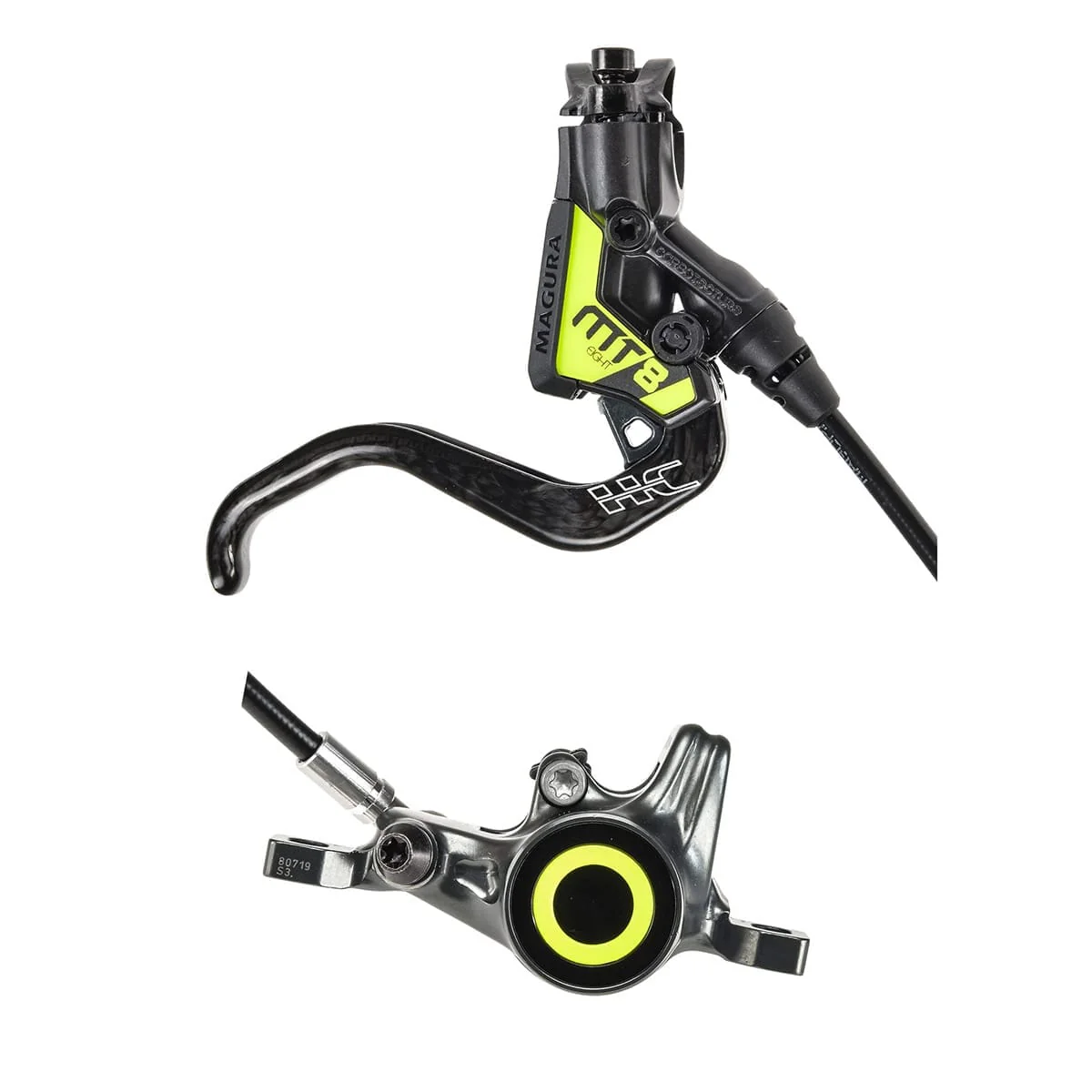 Paar MAGURA MT8 SL Bremsen ohne Scheibe Grau - Image 2