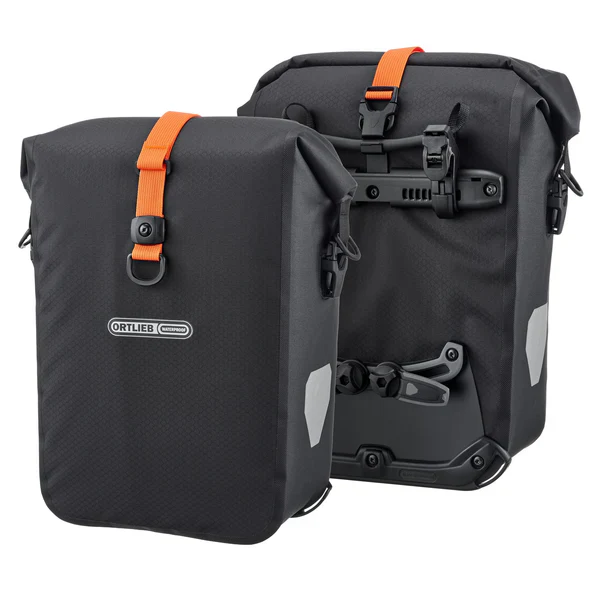Paar ORTLIEB GRAVEL PACK QL 2.2 29 L Gepäckträgertaschen Schwarz