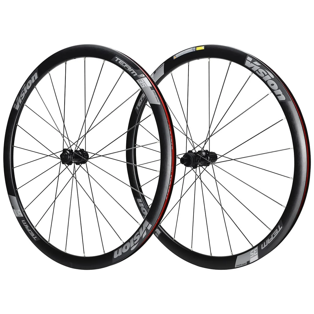 Paar VISION TEAM 35 Tubeless Ready-Laufräder (Center Lock)