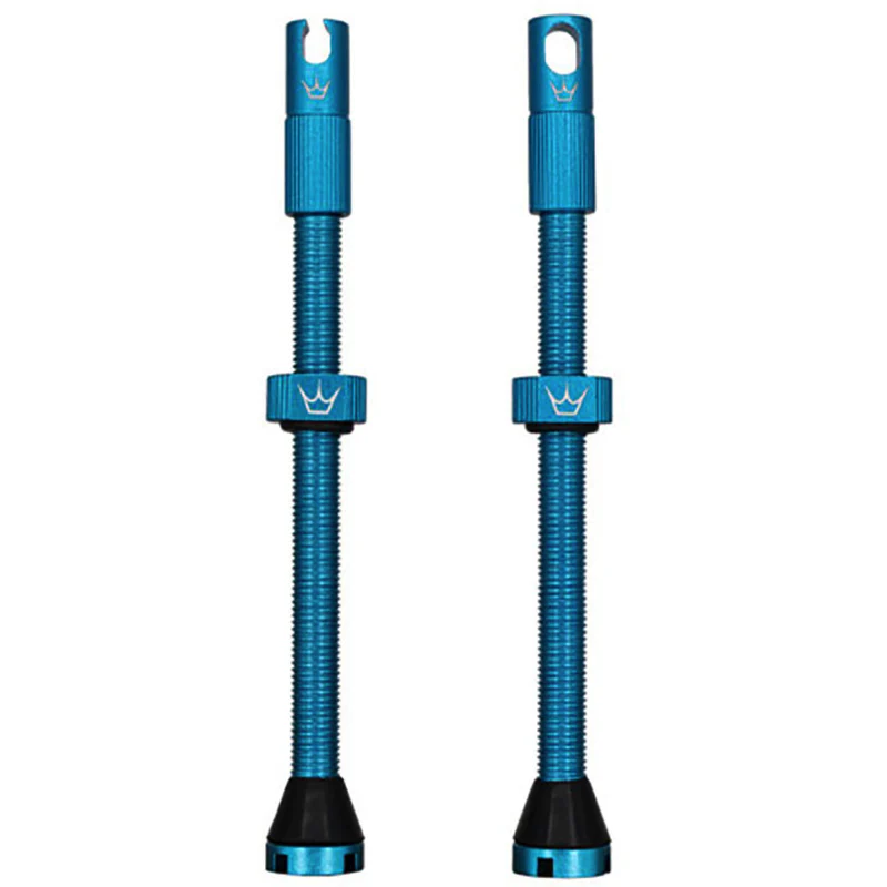 PEATY'S x Chris King MK2 Presta 80 mm (x2) Tubeless Valves Türkis