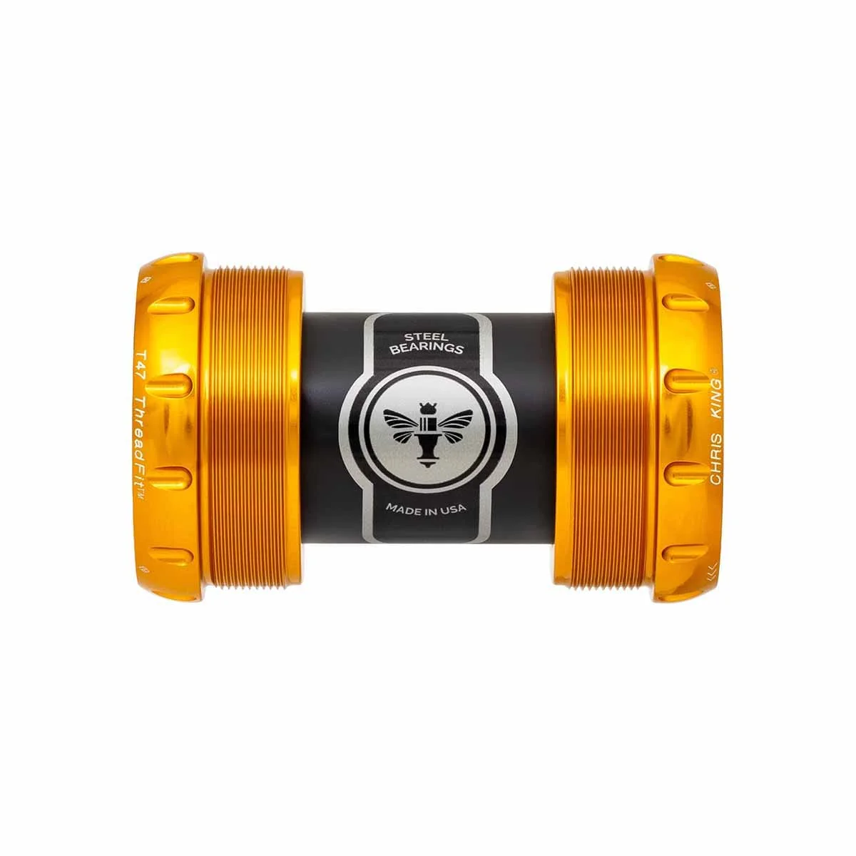 Tretlagergehäuse CHRIS KING ThreadFit T47 30X 68/73mm Gold