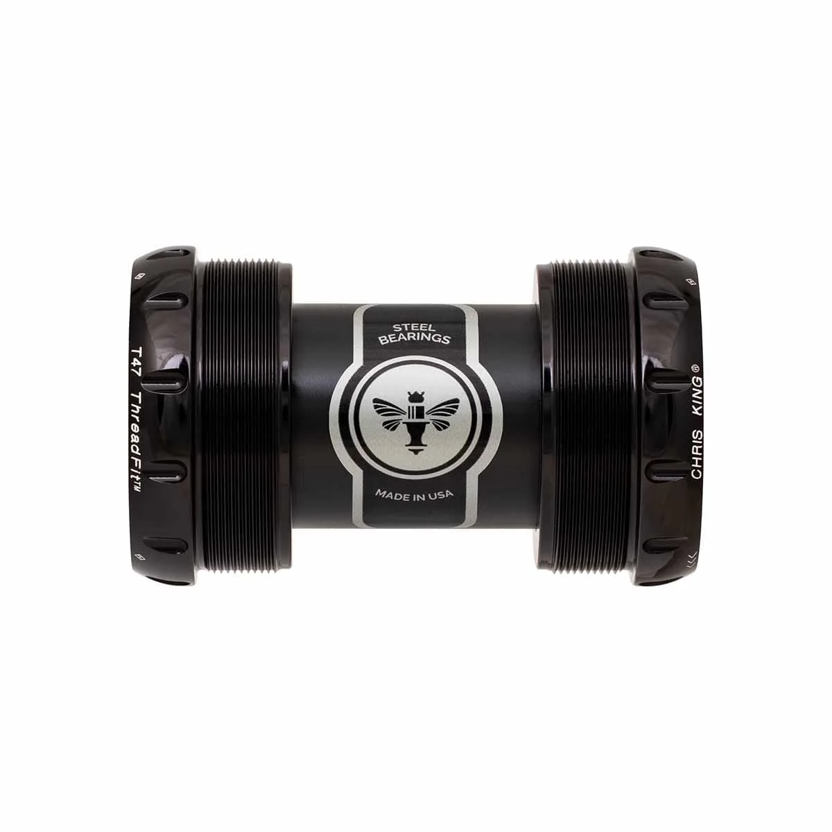 Tretlagergehäuse CHRIS KING ThreadFit T47 30X 68/73mm Schwarz