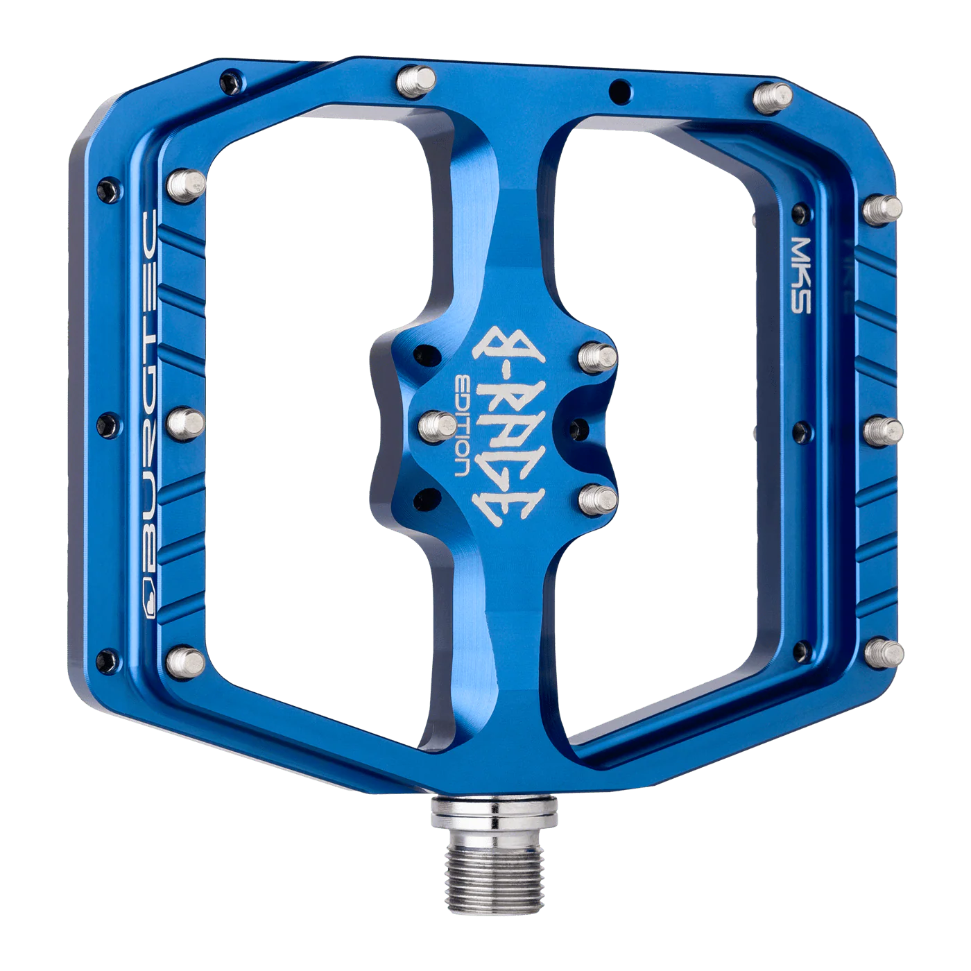 Pedale flach BURGTEC PENTHOUSE FLAT MK5 B-RAGE EDITION Blau - Image 2