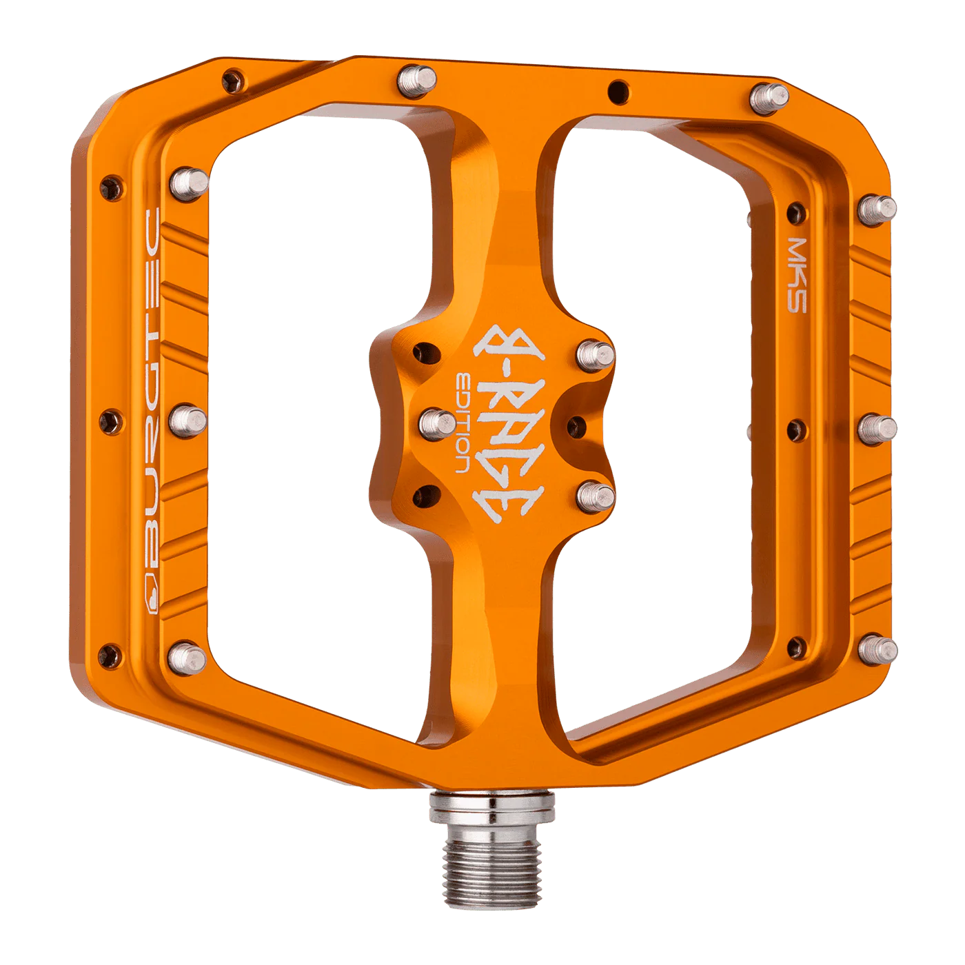 Pedale flach BURGTEC PENTHOUSE FLAT MK5 B-RAGE EDITION Orange - Image 2