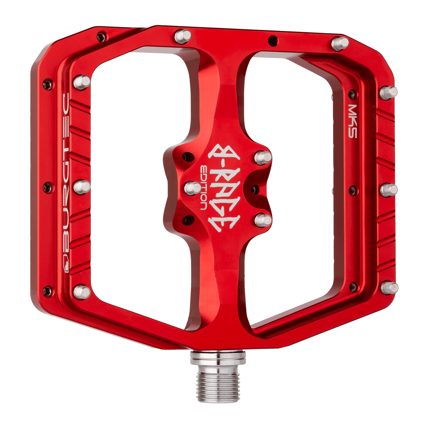 Pedale flach BURGTEC PENTHOUSE FLAT MK5 B-RAGE EDITION Rot - Image 2