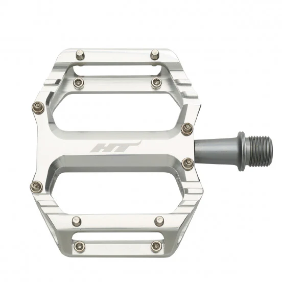 Flache BMX-Pedale HT COMPONENTS AR09SX Silber