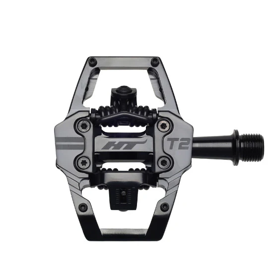 Pedale HT COMPONENTS EDNURO T2 Schwarz Stealth