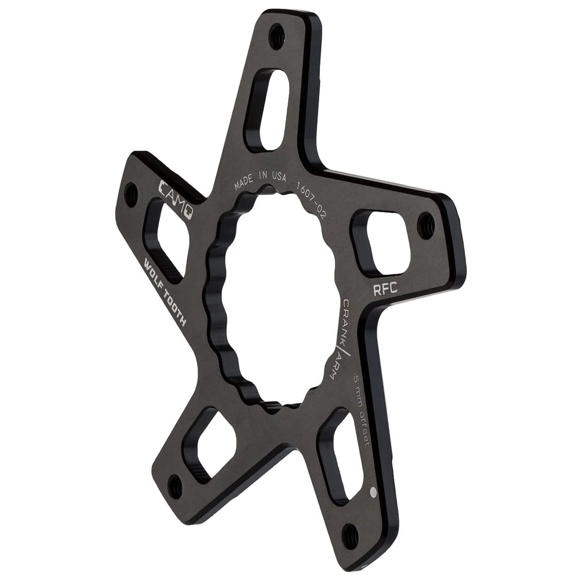 Pedalstern WOLF TOOTH CAMO M5 Raceface Cinch Direct Mount Boost Offset -5mm Schwarz - Image 2