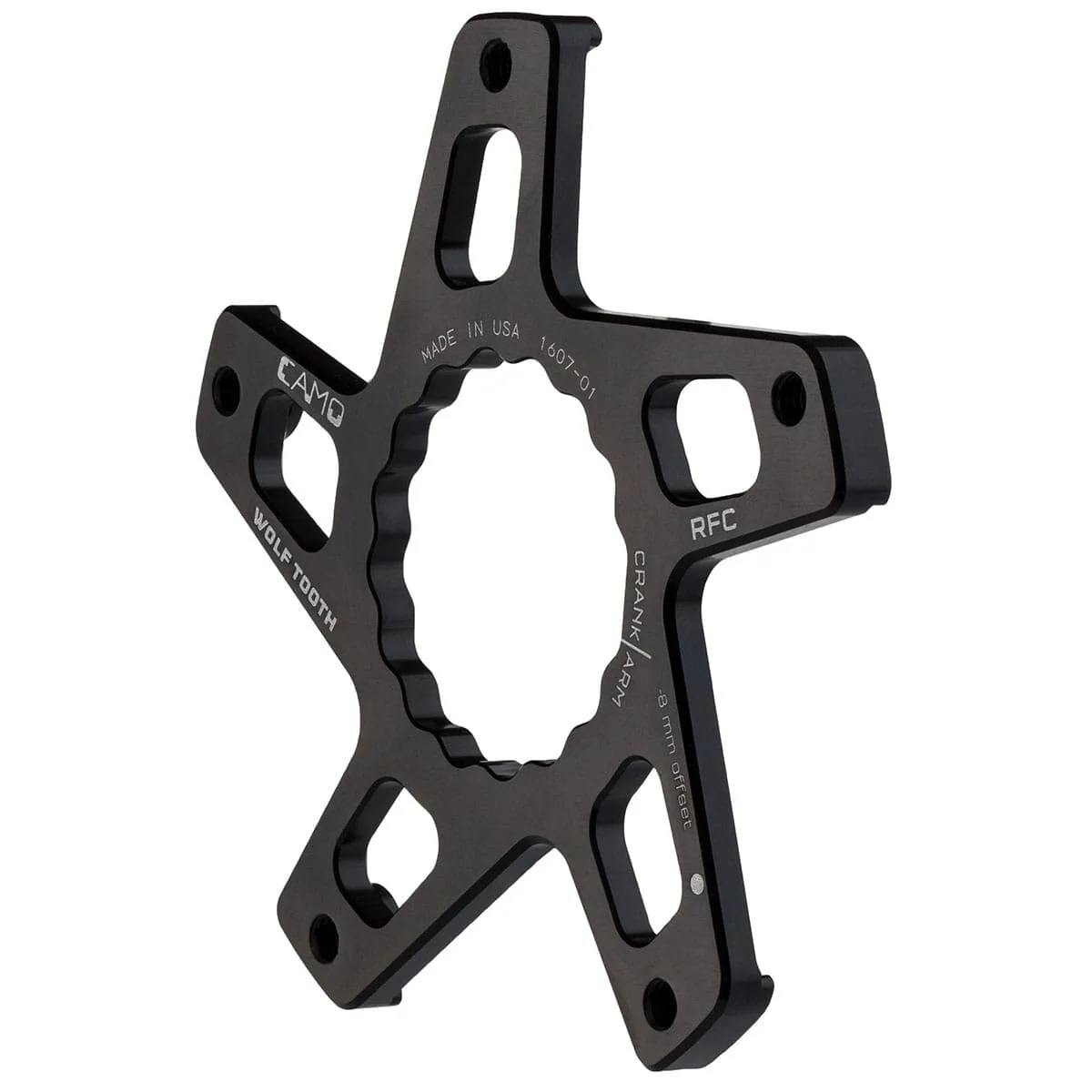 Pedalstern WOLF TOOTH CAMO M8 Raceface Cinch Direct Mount Offset -8mm Schwarz - Image 2