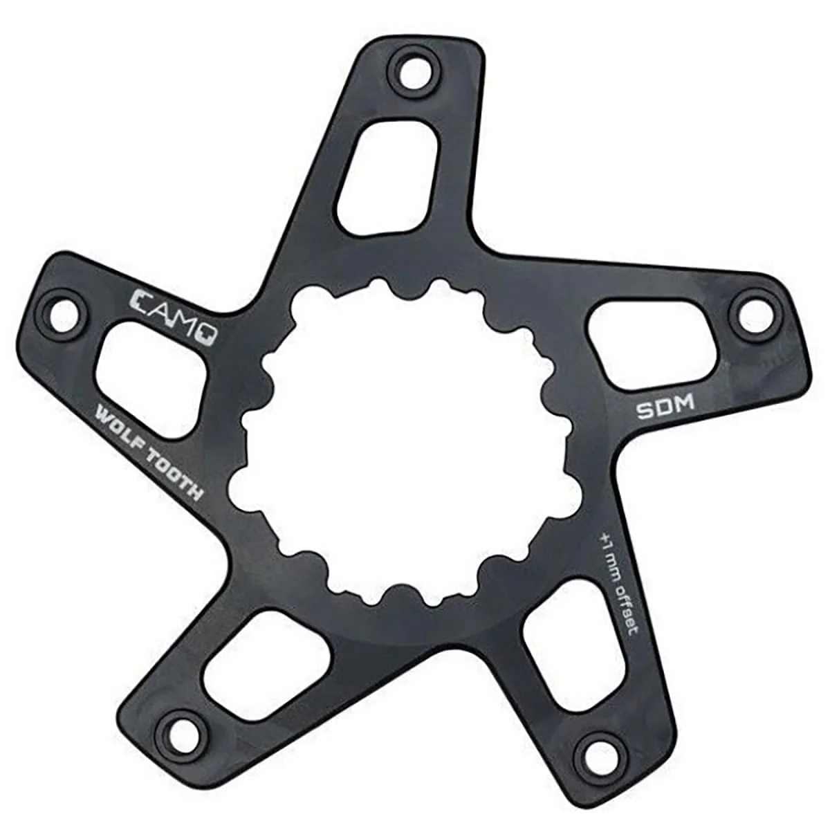 Pedalstern WOLF TOOTH CAMO M8 Sram Direct Mount Offset 6mm Schwarz