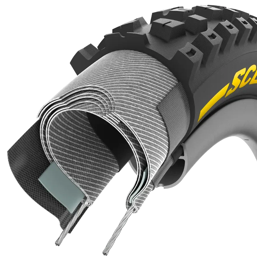 PIRELLI SCORPION RACE DH M 27.5x2.5 Tubeless Ready Reifen Weich Schwarz/Gelb 3907200 - Image 4