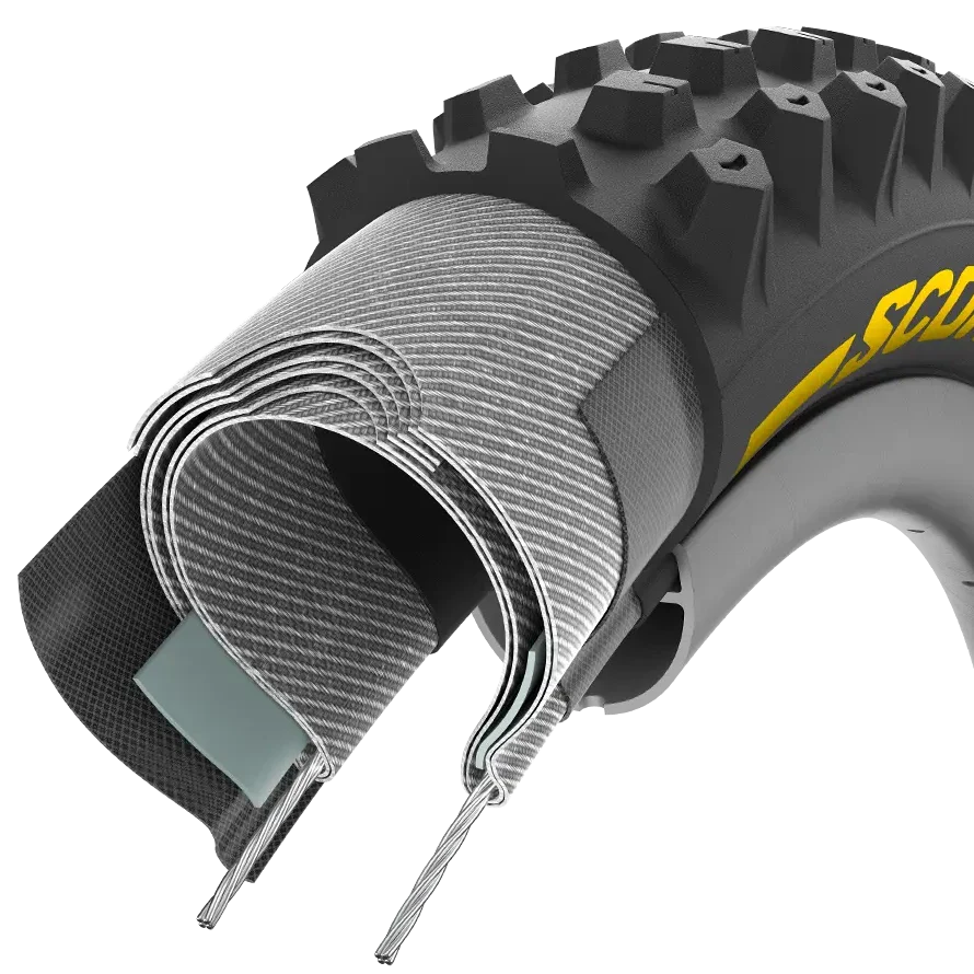 PIRELLI SCORPION RACE DH S 29x2.5 Tubeless Ready Reifen Weich Schwarz/Gelb 3907600 - Image 4