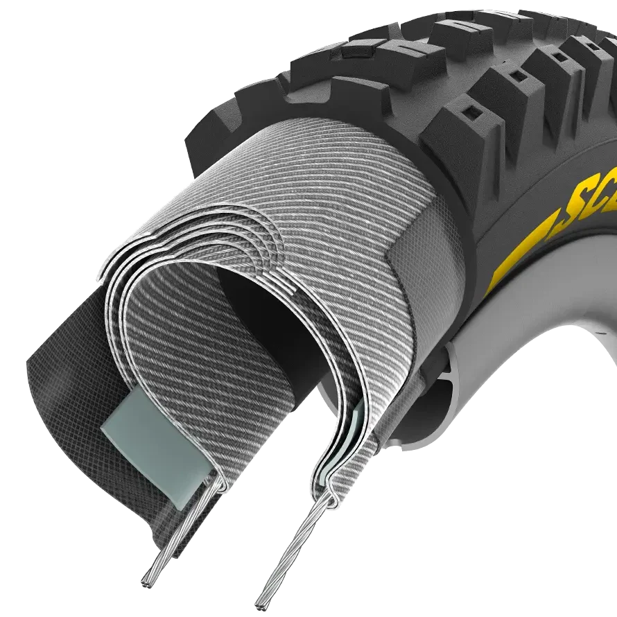 PIRELLI SCORPION RACE DH T 29x2.5 Tubeless Ready Reifen Weich Schwarz/Gelb 3907700 - Image 4