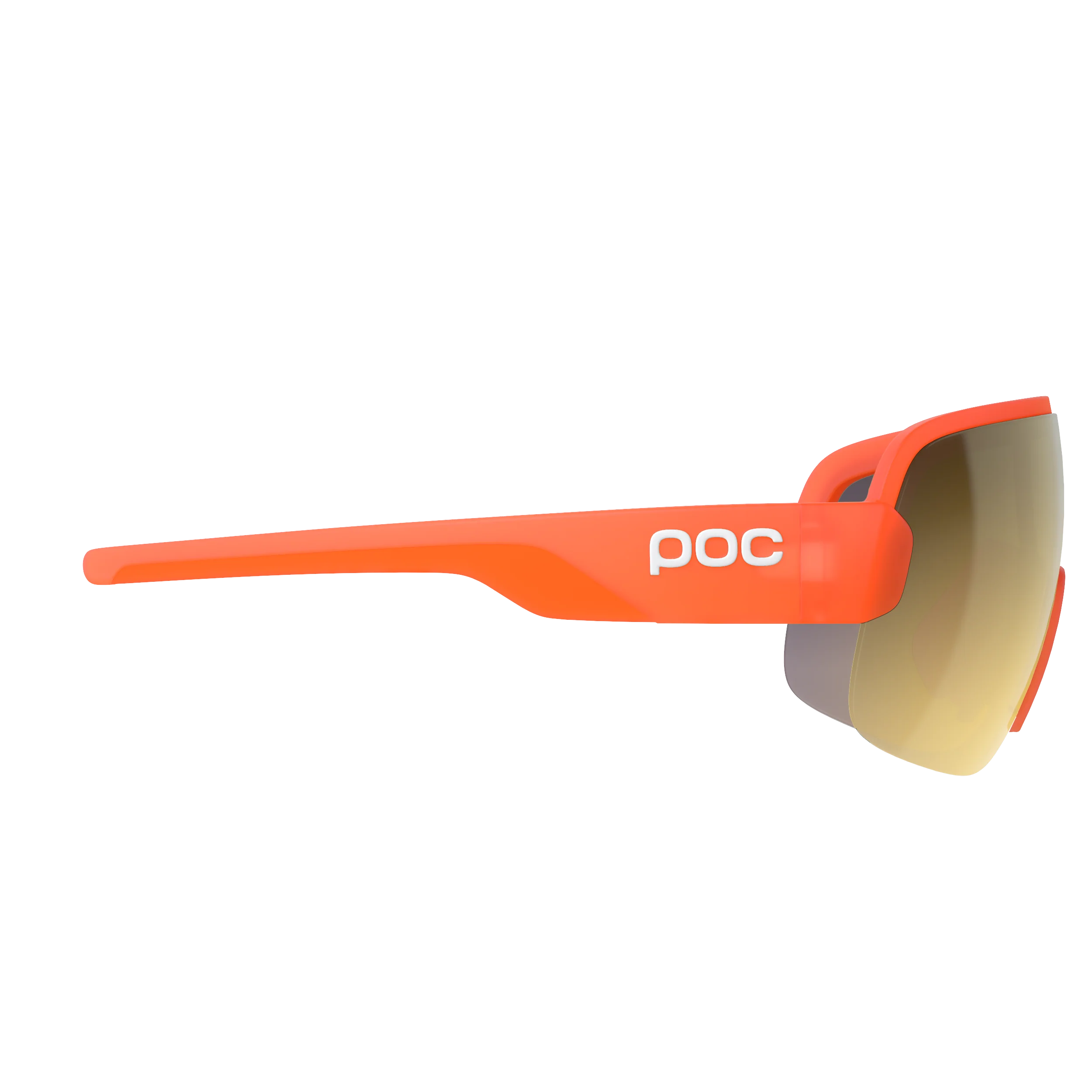 Brille POC AIM Fluo Orange Transluzent Clarity Road Partly Sunny Gold Glas - Image 3