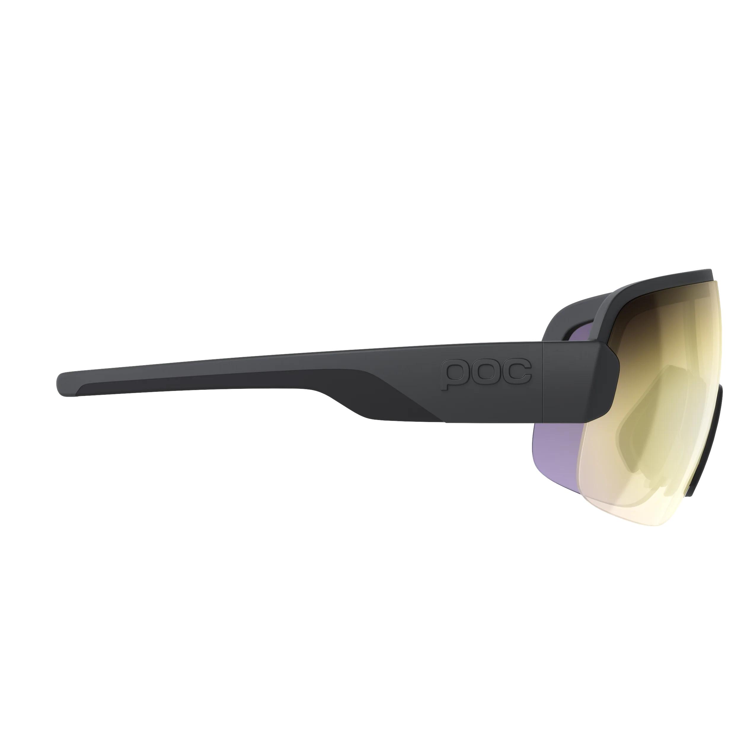 POC AIM Brille Schwarz Clarity Road Partly Sunny Gold Glas - Image 3