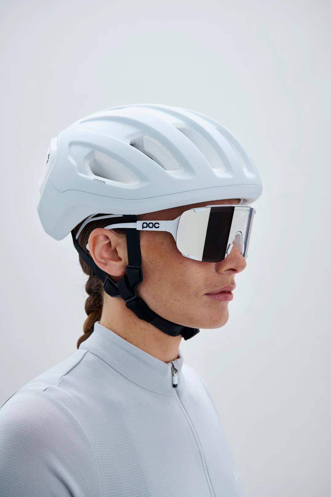 POC DEVOUR MID Sonnenbrille Weiß Clarity Road Sunny Silver Glas - Image 5