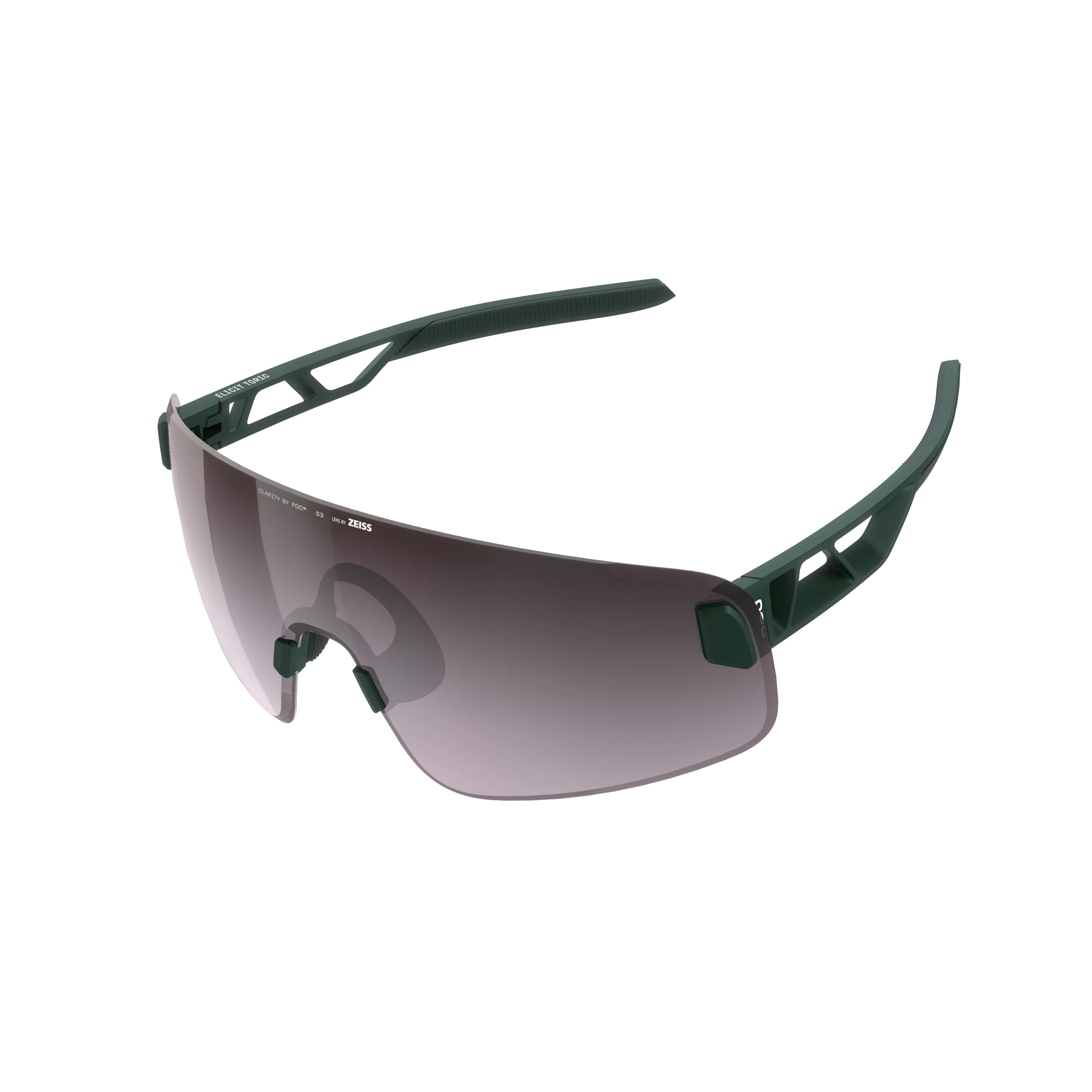 POC ELICIT TORIC Brille Khaki Clarity Road Sunny Silver Glas
