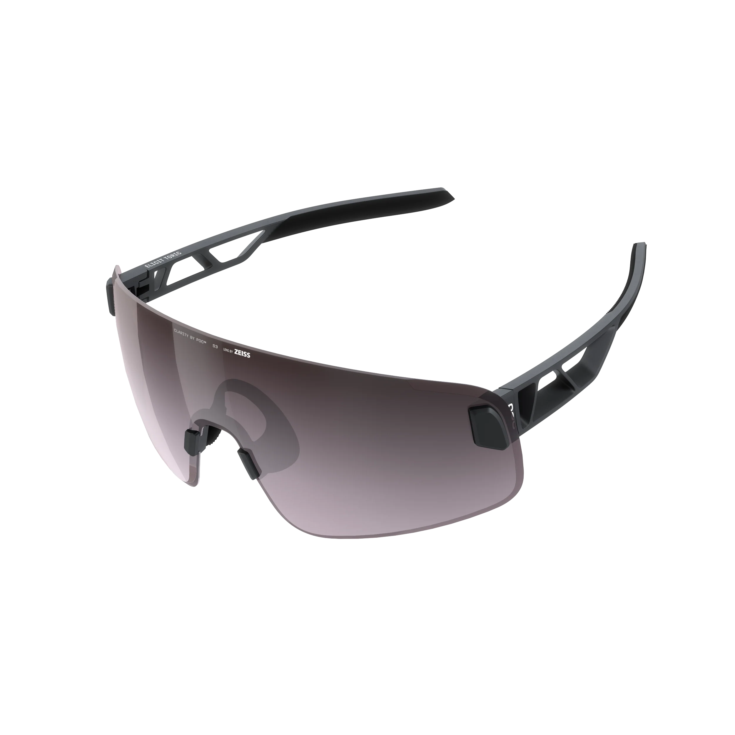 POC ELICIT TORIC Brille Schwarz Clarity Road Sunny Silver Glas