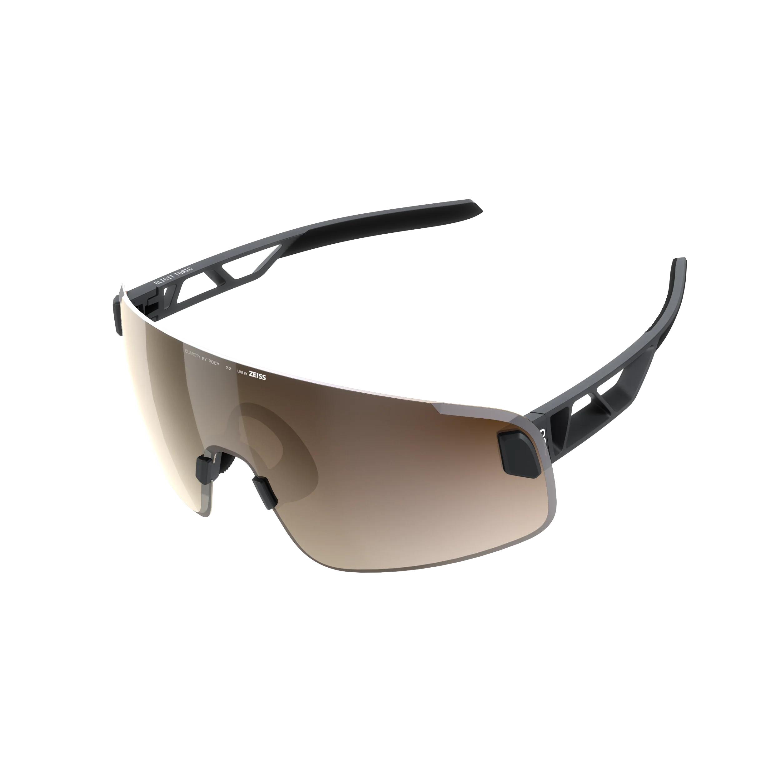 POC ELICIT TORIC Brille Schwarz Glas Clarity Trail Partly Sunny Silver