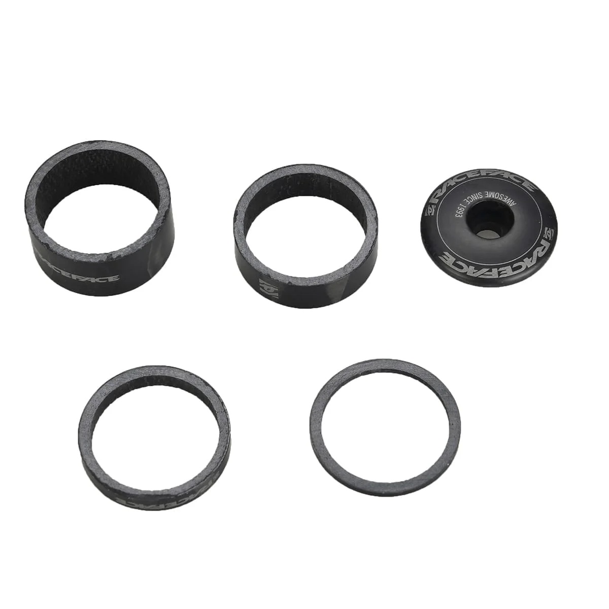 RACE FACE Carbon 1"1/8" Vorbau-Kit mit Distanzstücken und Abdeckung