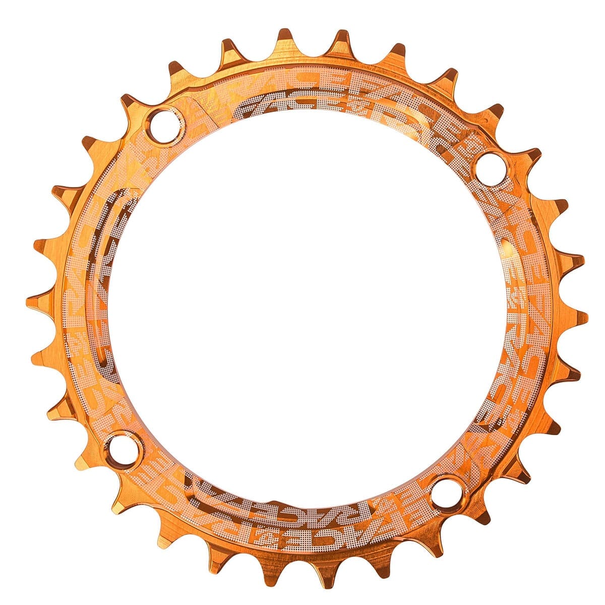 Mono-Platte RACE FACE NARROW WIDE 9/10/11/12-fach 4 Löcher 104mm Orange