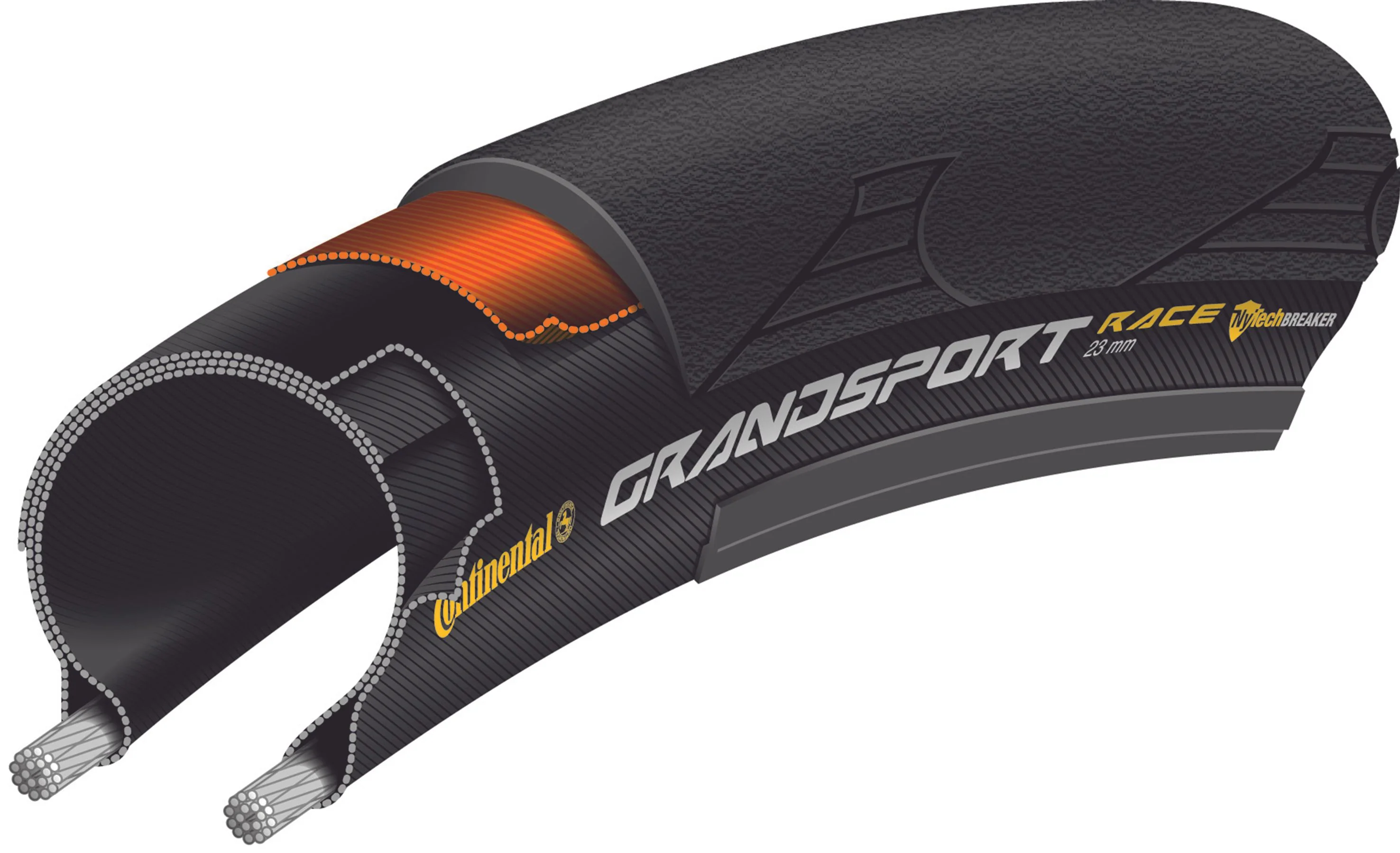 Reifen CONTINENTAL GRAND SPORT RACE 700c Tubetype Schwarz - Image 5