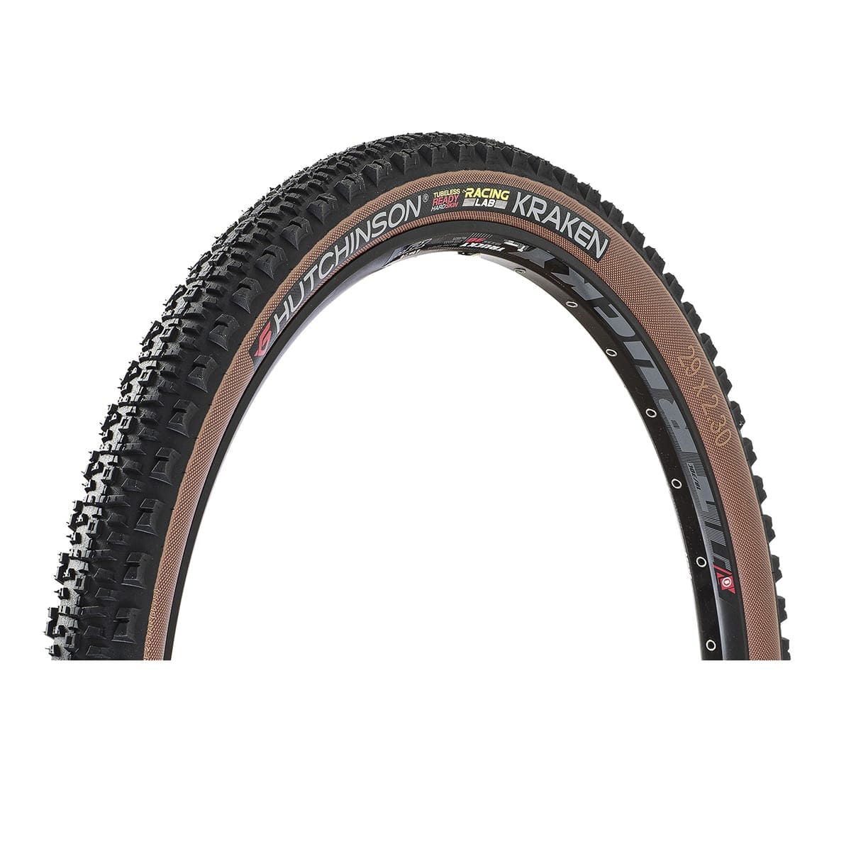 Reifen HUTCHINSON KRAKEN 29x2.30 Racing Lab Hardskin Race Ripost XC Tubeless Ready Weich Schwarz/Braun