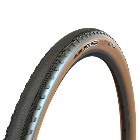 Reifen MAXXIS RECEPTOR 700x40c Dual Exo Tubeless Ready Weich Beige
