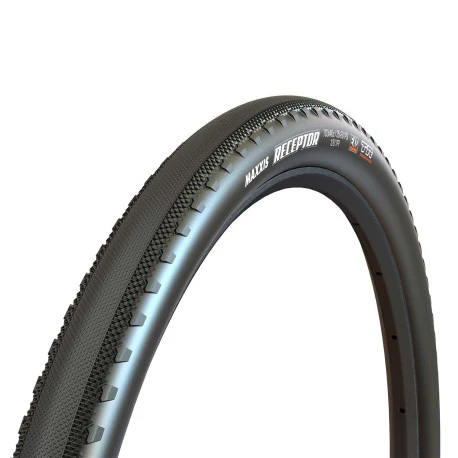 Reifen MAXXIS RECEPTOR 700x40c Dual Exo Tubeless Ready Weich Schwarz
