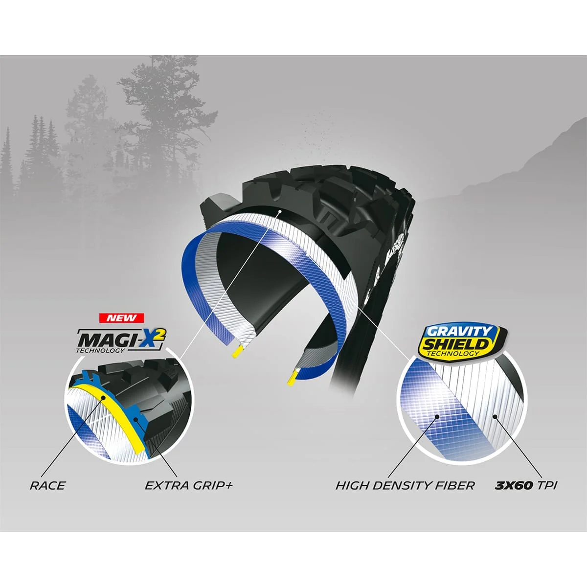 Reifen MICHELIN WILD ENDURO FRONT Competition Line 27.5x2.40 MAGI-X Tubeless Ready Weich - Image 4