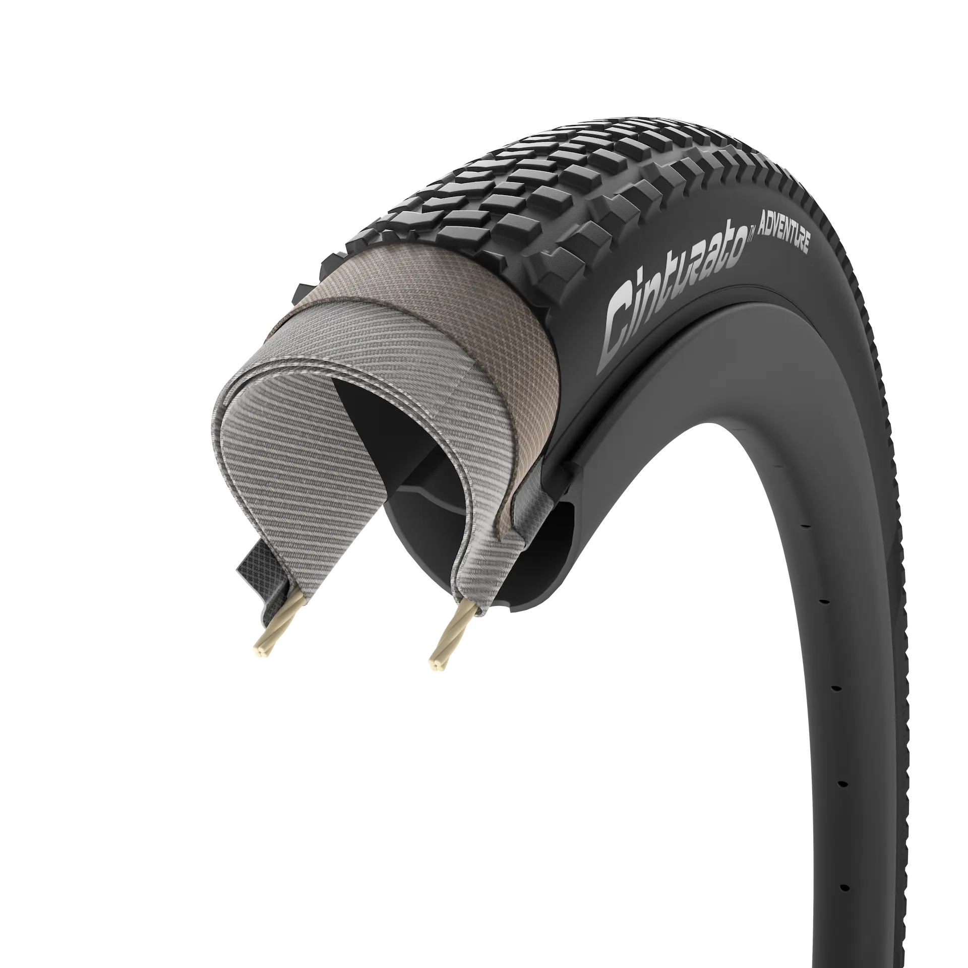 Reifen PIRELLI CINTURATO ADVENTURE 700x45c Tubeless Ready Classic Beige - Image 4