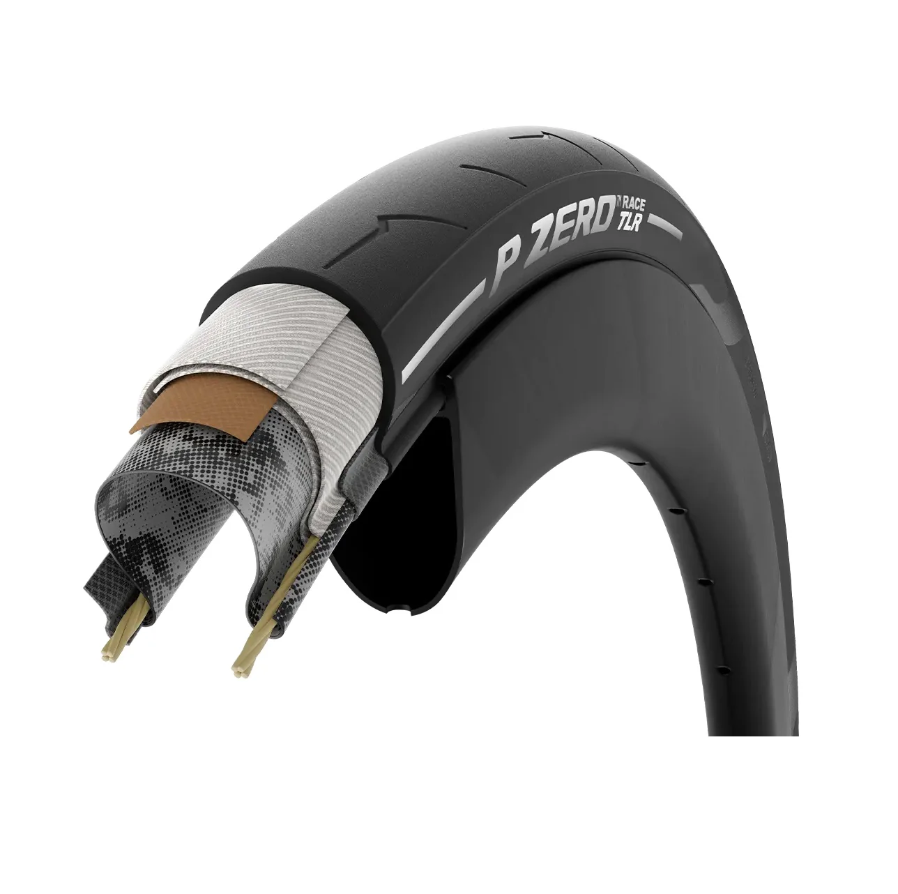 PIRELLI P ZERO RACE TLR 700c Tubeless Ready Reifen Weiß - Image 4