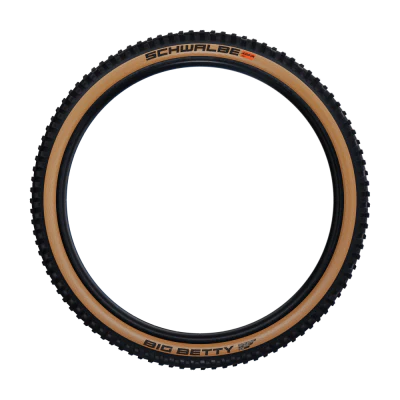 Reifen SCHWALBE BIG BETTY 27.5x2.40 ADDIX SOFT SUPERGRAVITY Tubeless Ready Weich Schwarz/Braun - Image 2