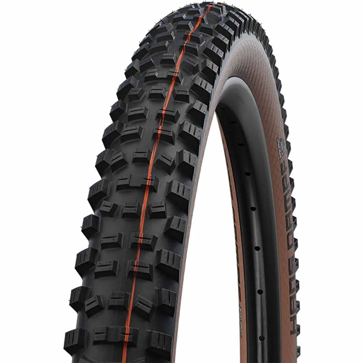 Reifen SCHWALBE HANS DAMPF 27.5x2.35 ADDIX SOFT SUPERTRAIL Tubeless Ready Weich Schwarz/Braun
