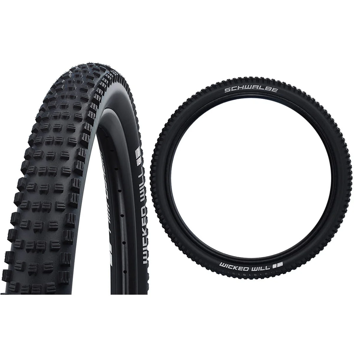 Reifen SCHWALBE WICKED WILL 27.5x2.40 ADDIX PERFORMANCE TubeType Weich Schwarz