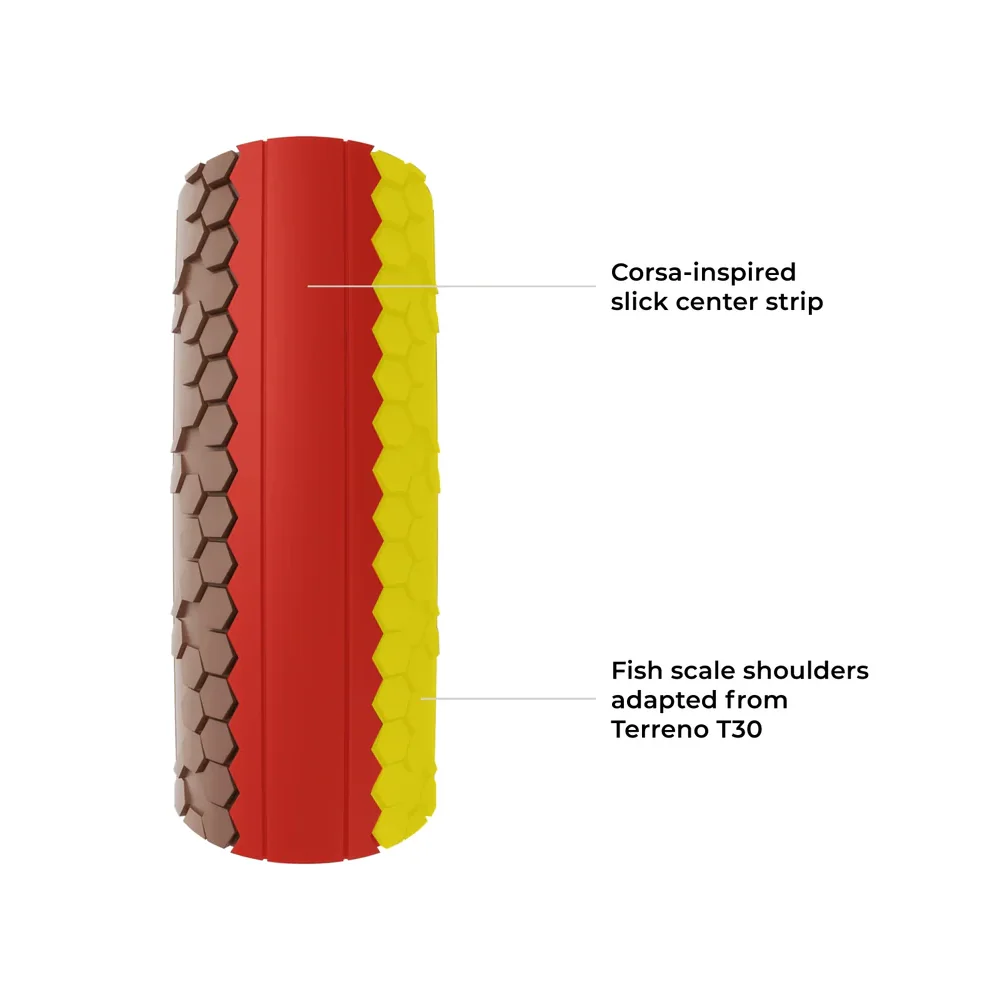 Reifen VITTORIA TERRENO PRO T10 Hardpack Gravel Race 700x35c Tubeless Ready Weich Braun - Image 6