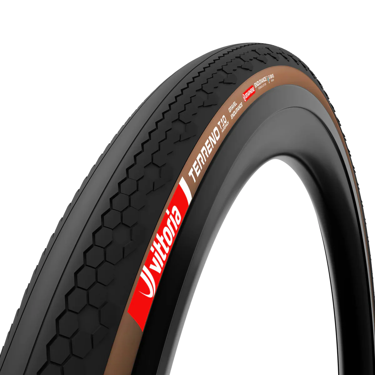 Reifen VITTORIA TERRENO T10 HARDPACK Gravel Endurance 700x40c Tubeless Ready Weich Braun