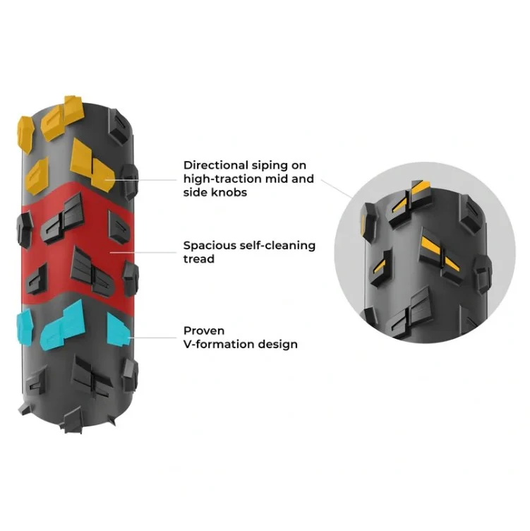 Reifen VITTORIA TERRENO T90 MUD Gravel Endurance 700x40c Tubeless Ready Weich Braun - Image 6