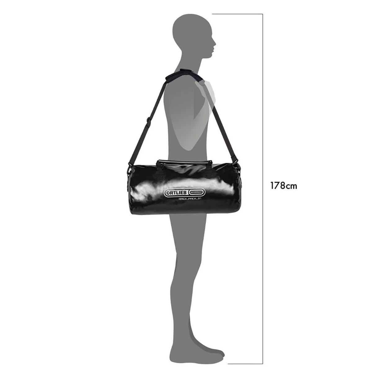 Reisetasche Duffle ORTLIEB RACK-PACK 31 L Schwarz - Image 5