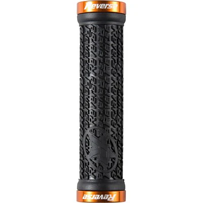 REVERSE COMPONENTS STAMP Lock-On Grips Ø 30mm Schwarz/Orange
