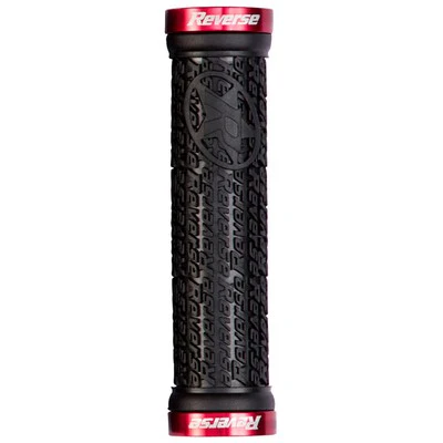 REVERSE COMPONENTS STAMP Lock-On Grips Ø 30mm Schwarz/Rot