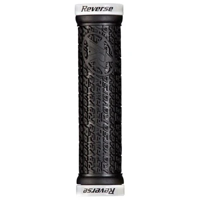 REVERSE COMPONENTS STAMP Lock-On Grips Ø 30mm Schwarz/Weiß