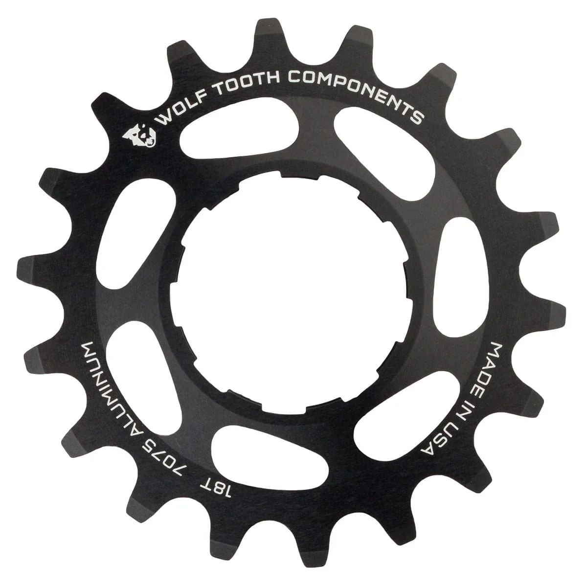 Ritzel Single Speed WOLF TOOTH Alu Schwarz